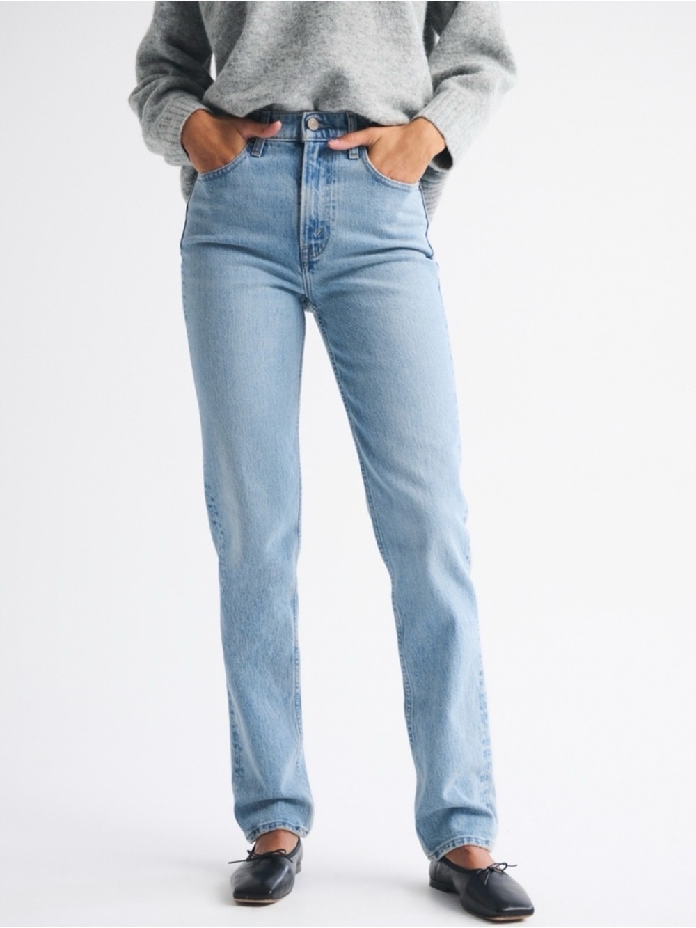 Abercrombie curve love 90s straight ultra high rise jeans